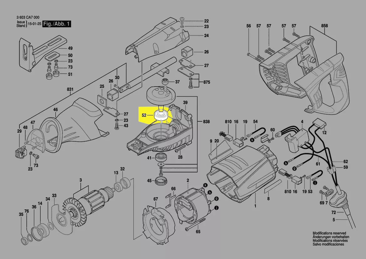 Roulement à bille réf. 1 619 PA9 518 Bosch